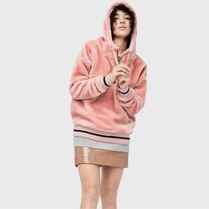 UGG Kailani Sherpa Hoodie, Pink Crystal, Size S